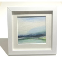 Small framed original Scottish abstract landscape from the Journey Series - no 13