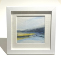Small framed original Scottish abstract landscape from the Journey Series - no 17