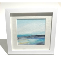 Small framed original Scottish abstract seascape from the Journey Series - no 2