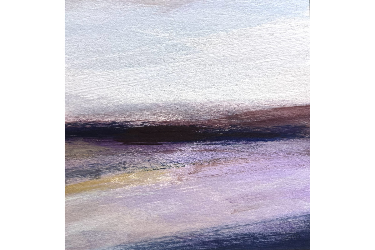 Small framed original Scottish abstract landscape from the Journey Series - no 5