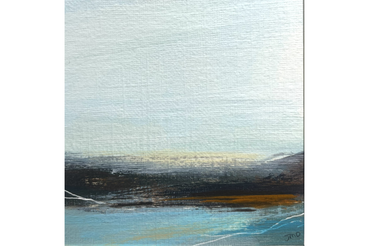 Small framed original Scottish North Coast abstract from the Journey Series - no 6