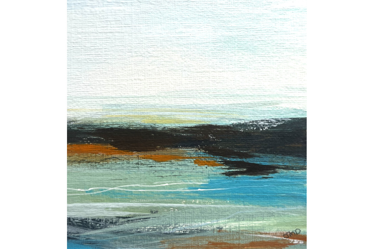 Small framed original Scottish North Coast abstract from the Journey Series - no 8