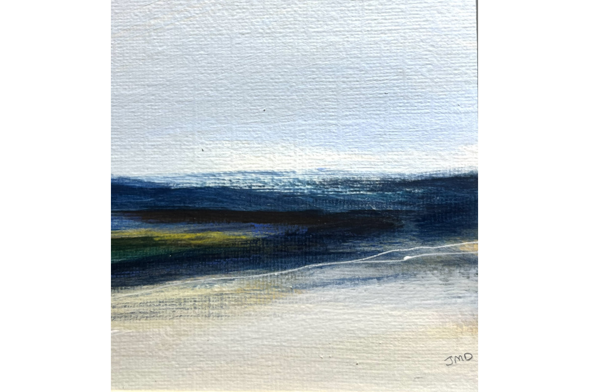 Small framed original Scottish abstract landscape from the Journey Series - no 1